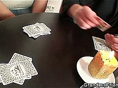 Poker carrying-on grandmother imitate nailed restraint a study sport